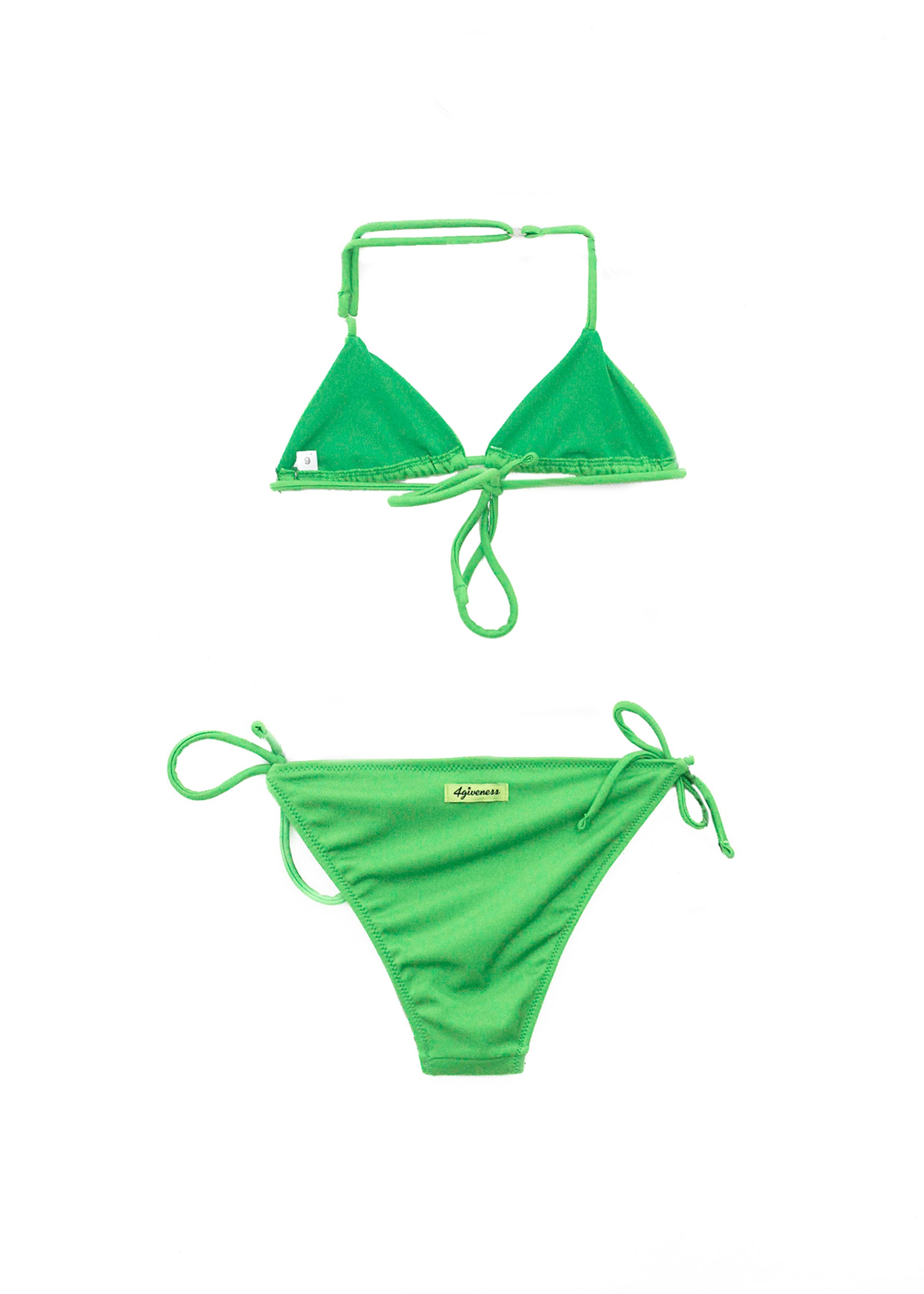 4GIVENESS Costume Bikini Verde con Strass per Bambine