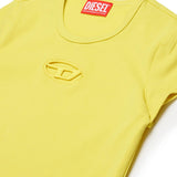 Diesel Kids Yellow T-Shirt with Oval D Logo for Girls