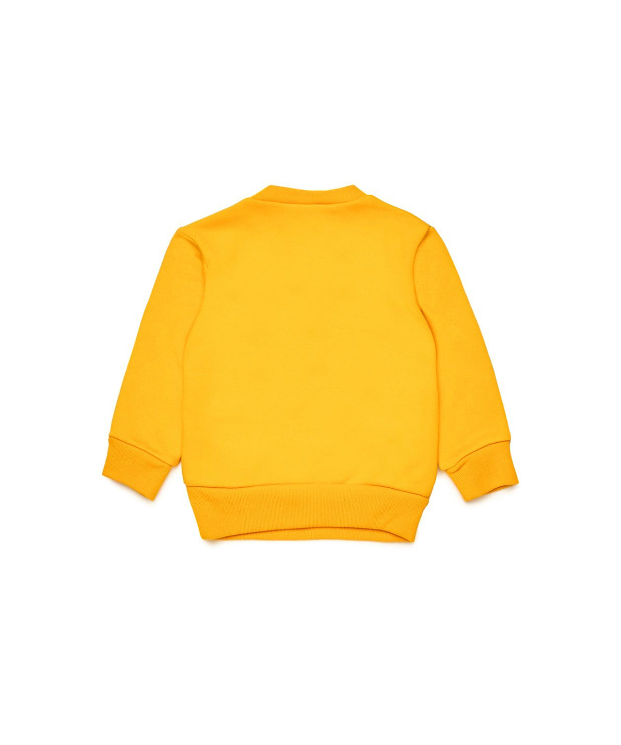 Dsquared2 Kids Felpa Girocollo Gialla con Stampa per Neonati (retro)