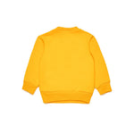 Dsquared2 Kids Felpa Girocollo Gialla con Stampa per Neonati (retro)