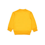 Dsquared2 Kids Felpa Girocollo Gialla con Stampa per Neonati (retro)