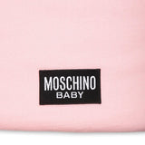 Moschino Kids Sacco Nanna Rosa con Logo Teddy Bear per Neonate