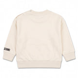 Moschino Kids Felpa Panna con Teddy Tasca Unisex