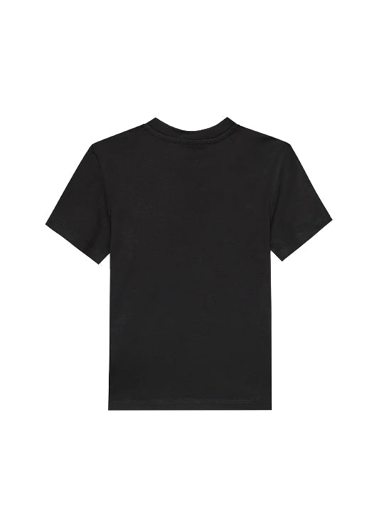 Calvin Klein Kids T-Shirt Nera con Stampa per Bambini (retro)