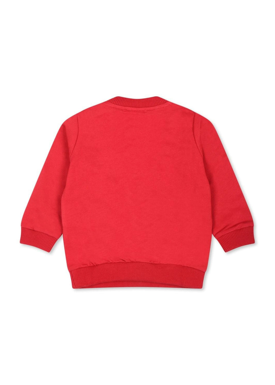 Moschino Kids Felpa Rossa con Logo Teddy Bear per Neonati (retro)