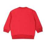 Moschino Kids Felpa Rossa con Logo Teddy Bear per Neonati (retro)