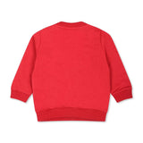 Moschino Kids Felpa Rossa con Logo Teddy Bear per Neonati (retro)