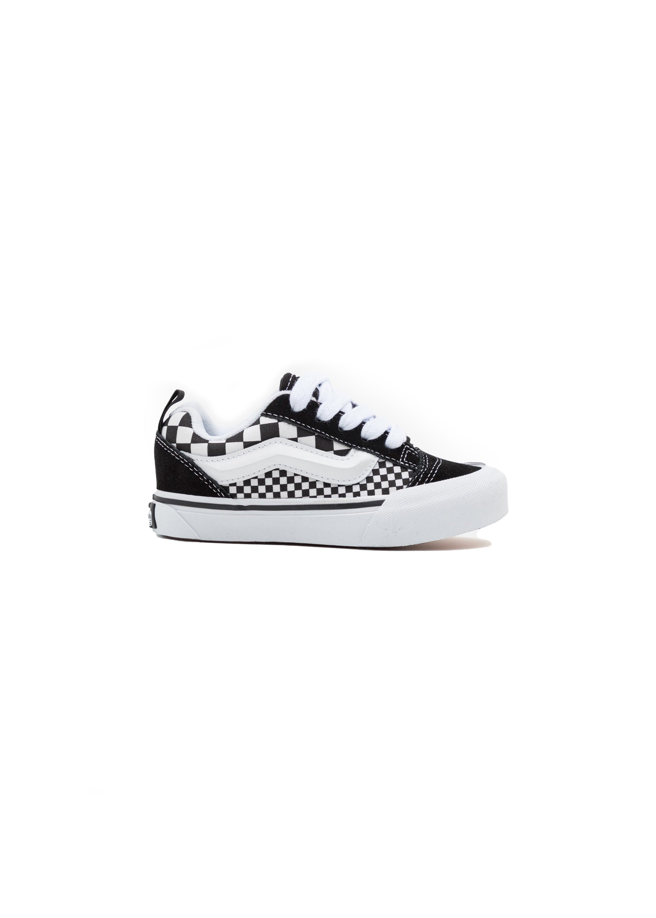 Vans Kids Knu Skool Checker Nero/Bianco per Bambini