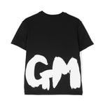 MSGM Kids T-shirt Nera con Stampa Logo per Bambini (retro)