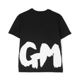 MSGM Kids T-shirt Nera con Stampa Logo per Bambini (retro)
