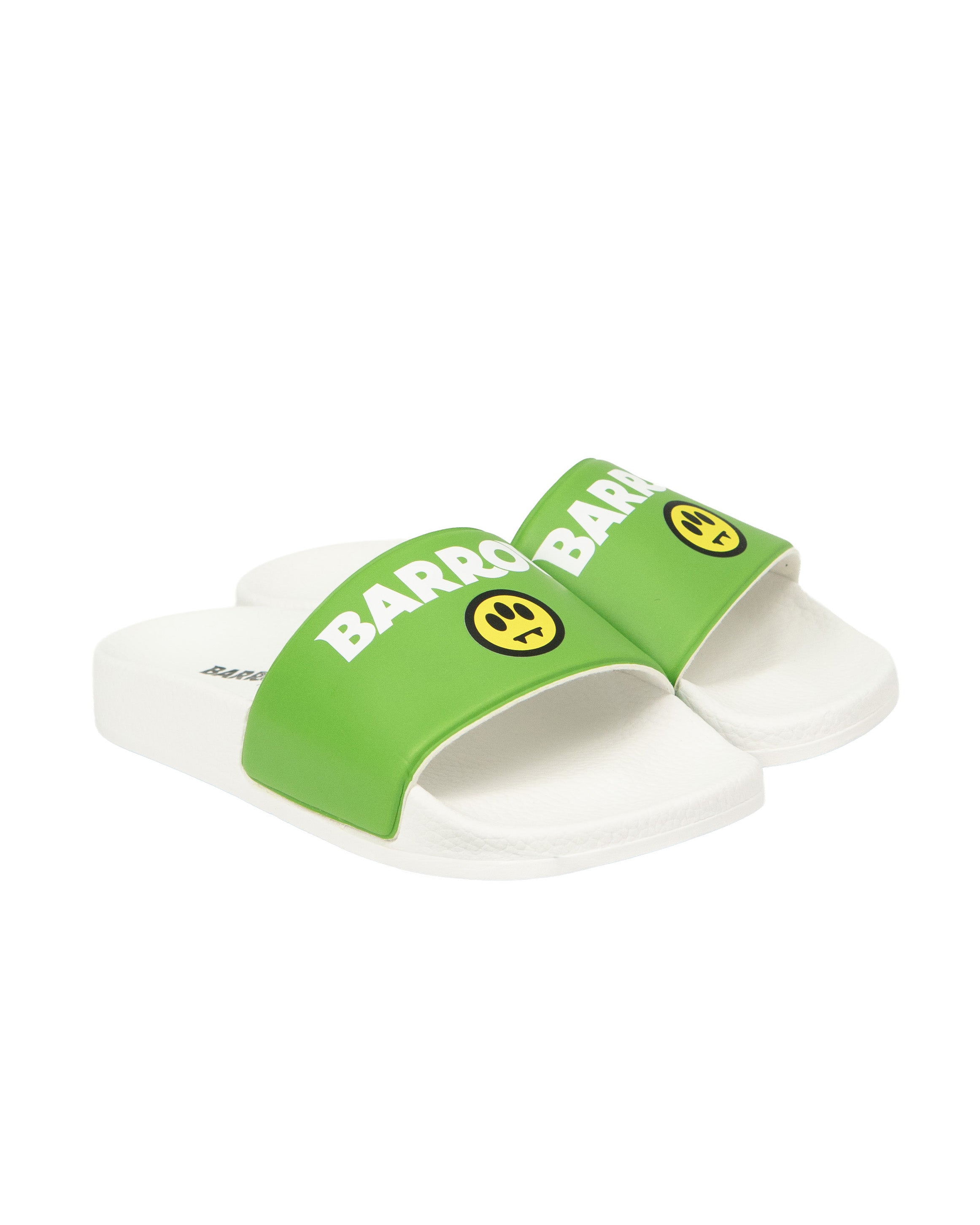 Barrow Kids Ciabatte Verde con Logo per Bambini