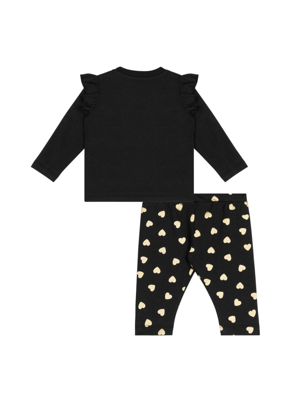 Moschino Kids Completo Blusa Con Stampa con Leggings Neri con Stampa per Neonate (retro)