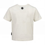 Philipp Plein Kids T-Shirt Bianco con Stampa per Bambini