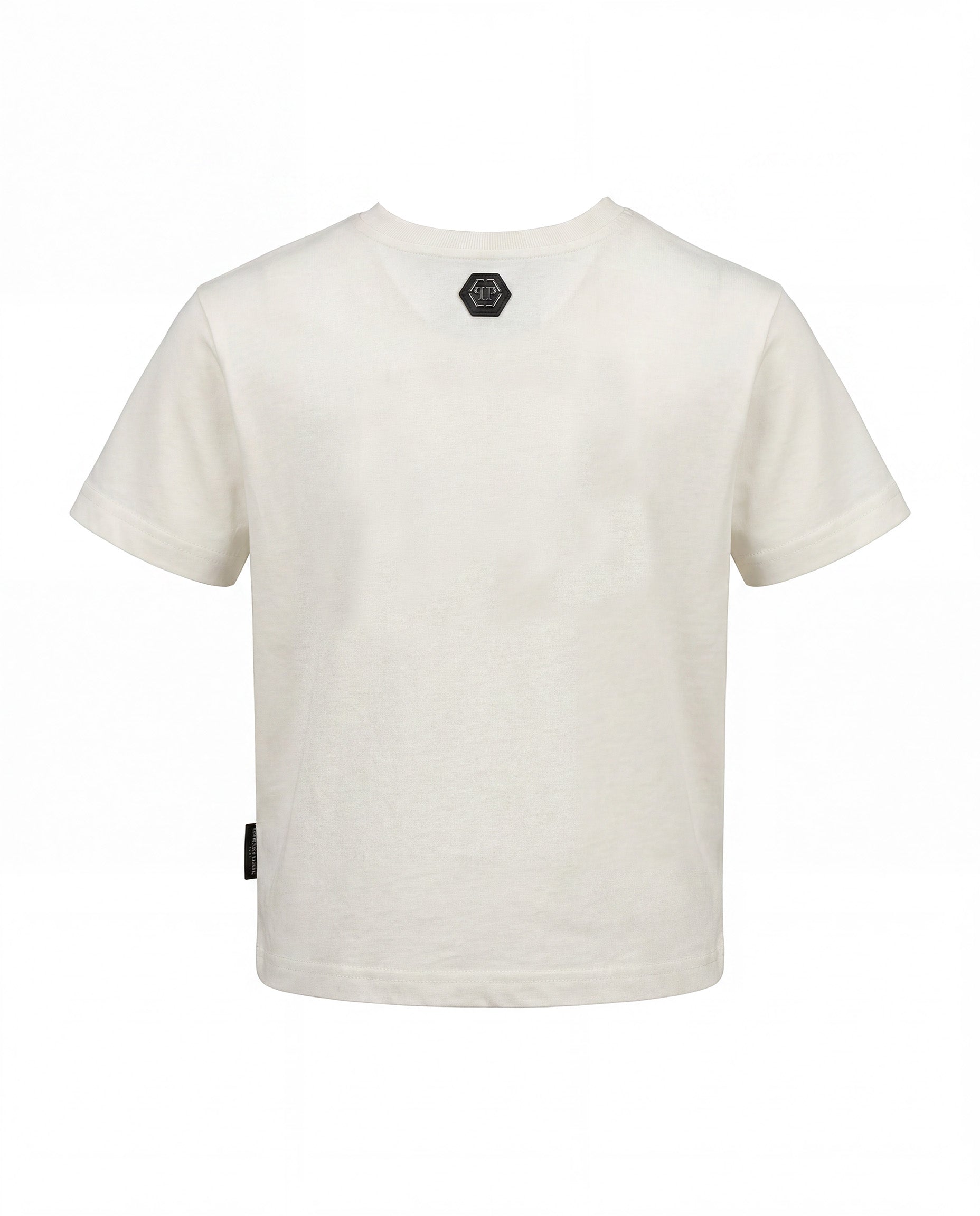 Philipp Plein Kids T-Shirt Bianco con Stampa per Bambini