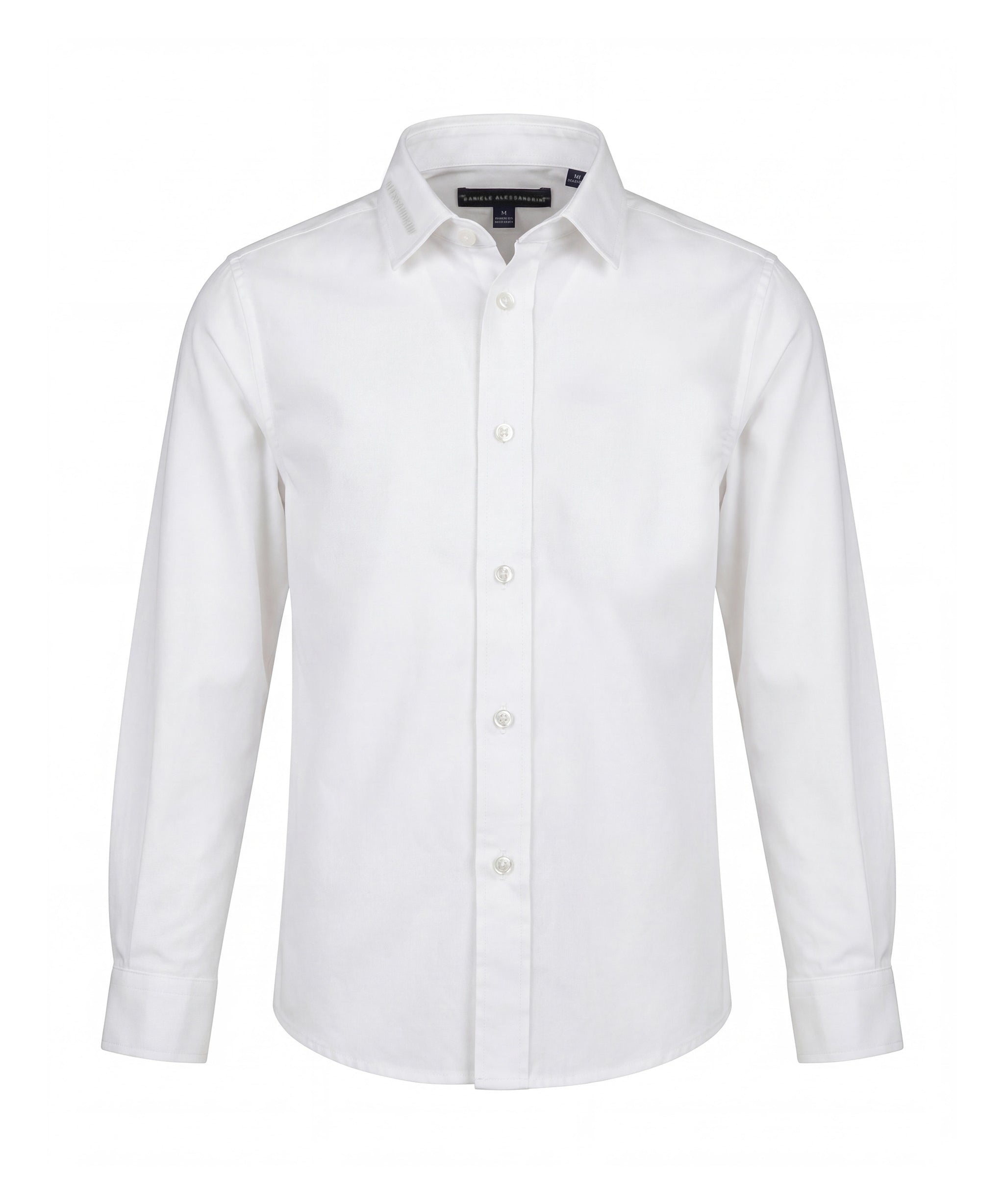 Daniele Alessandrini Kids Camicia Bianca con Ricamo per Bambini