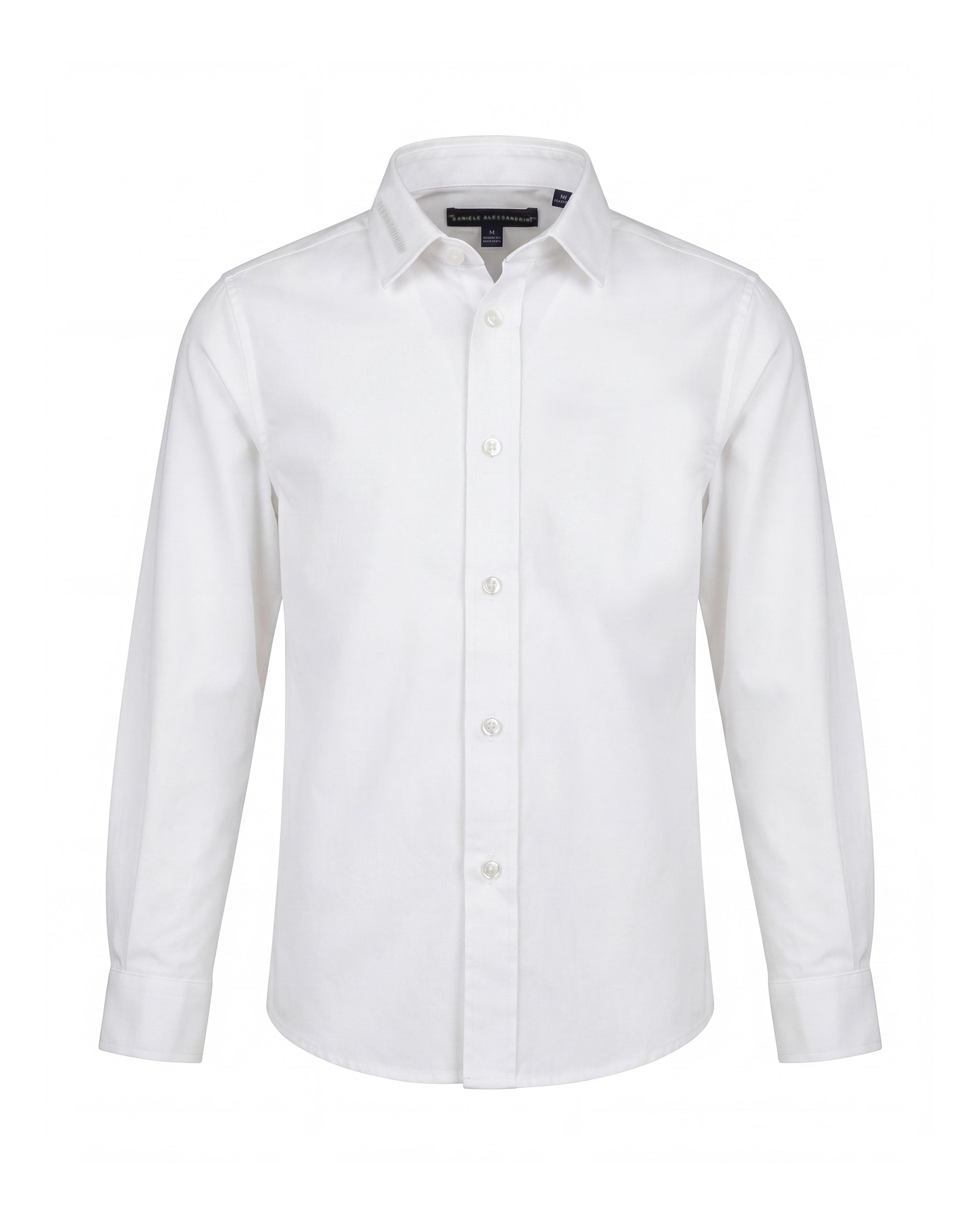 Daniele Alessandrini Kids Camicia Bianca con Ricamo per Bambini