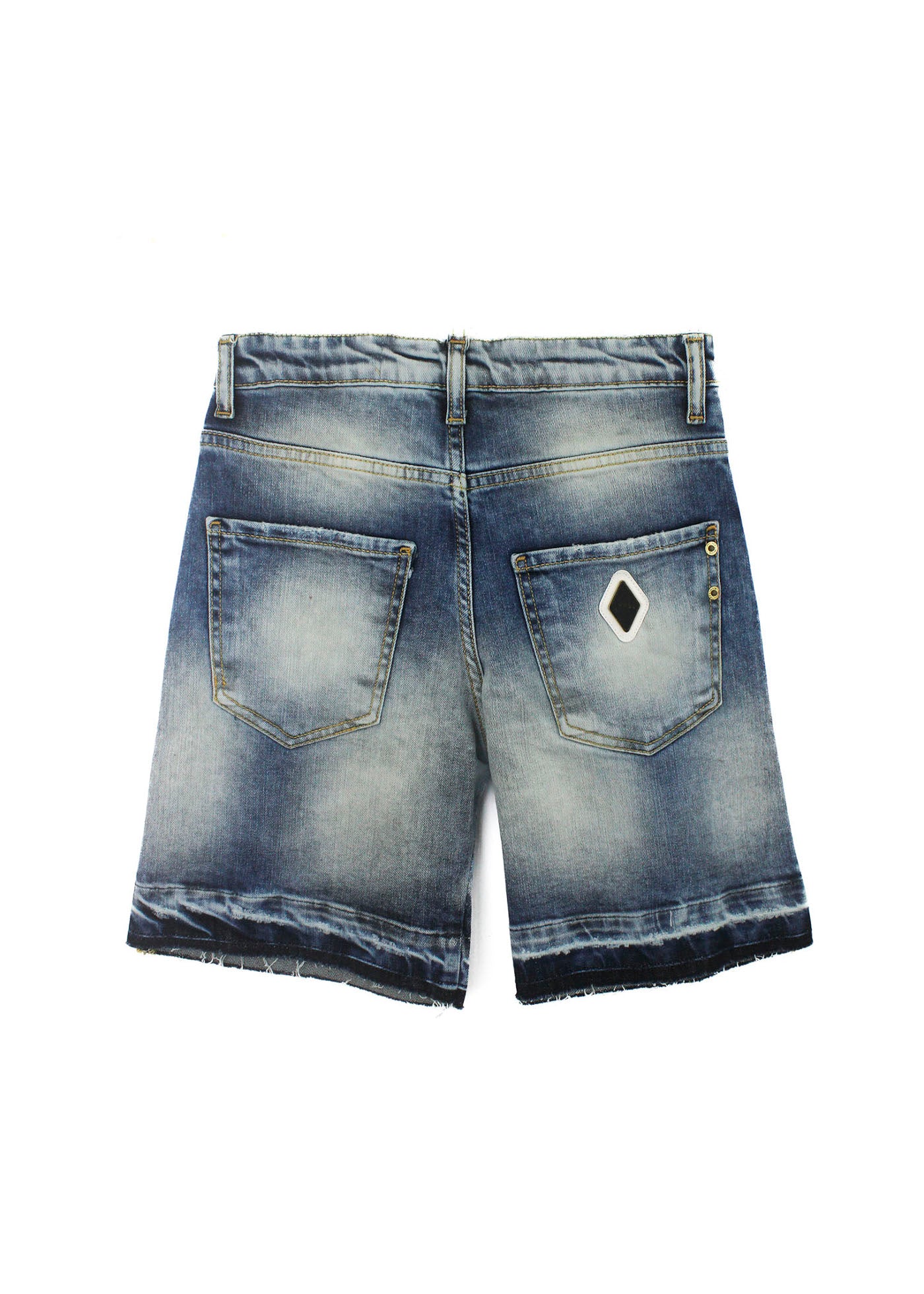Yes London Bermuda Denim con Strappi per Bambini