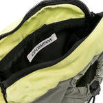 C.P. Company Kids Borsa a Spalla Verde con Ricamo per Bambini (DETTAGLIO)