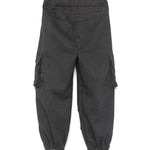 MSGM Kids Pantaloni Cargo Grigi in Felpa per Bambini (retro)