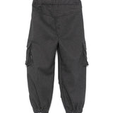 MSGM Kids Pantaloni Cargo Grigi in Felpa per Bambini (retro)