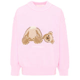 Palm Angels Kids Maglione Rosa con Teddy per Bambine