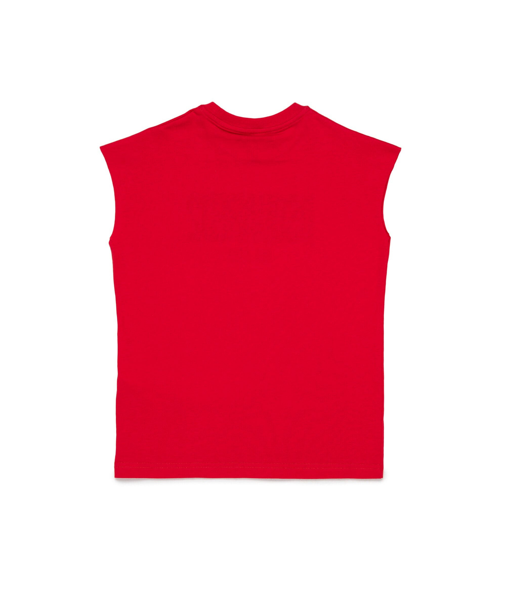 Dsquared2 Kids T-Shirt Smanicata Rossa con Logo per Bambini