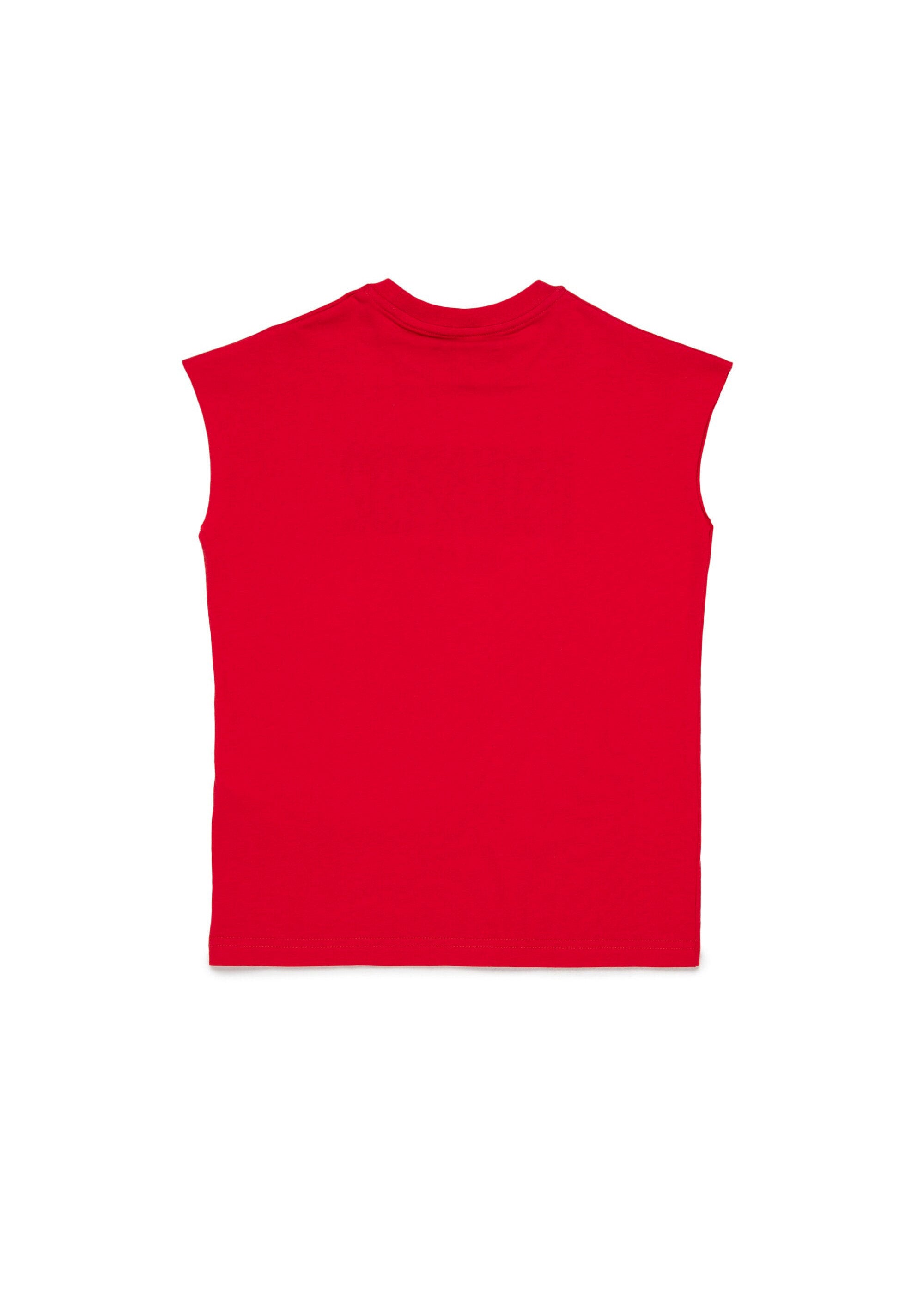 Dsquared2 Kids T-Shirt Smanicata Rossa con Logo per Bambini