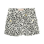 Elisabetta Franchi La Mia Bambina Gonna con Motivo Animalier Avorio/Nero per Bambine