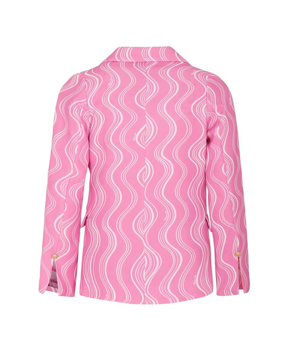 Pinko Kids Giacca Rosa Effetto Moiré 