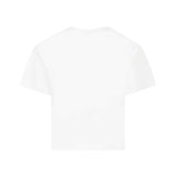Calvin Klein Kids White Crop T-shirt for Girls