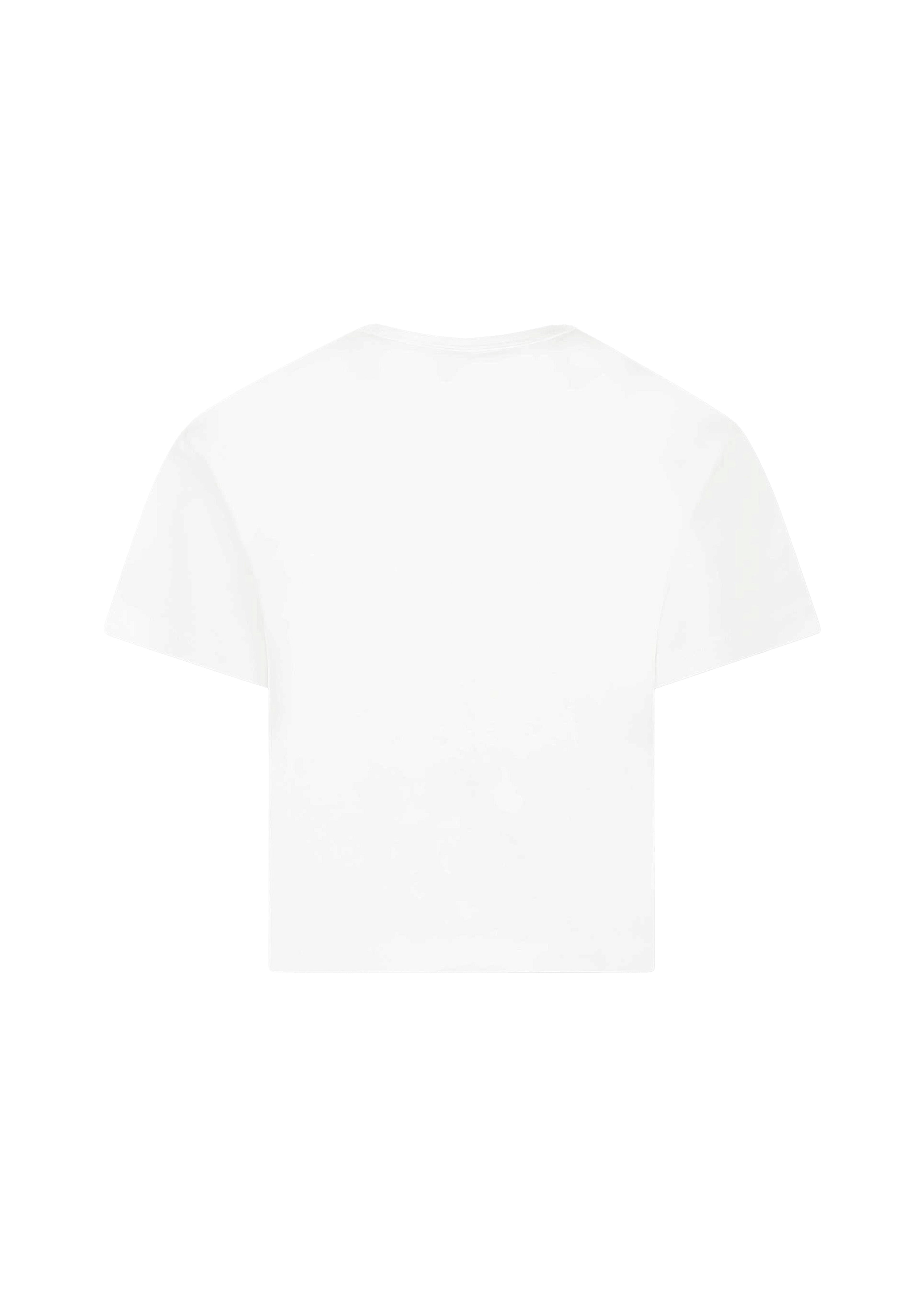 Calvin Klein Kids T-shirt Crop Bianca per Bambine