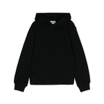 Moschino Kids Felpa Nera con Cappuccio con Logo per Bambini