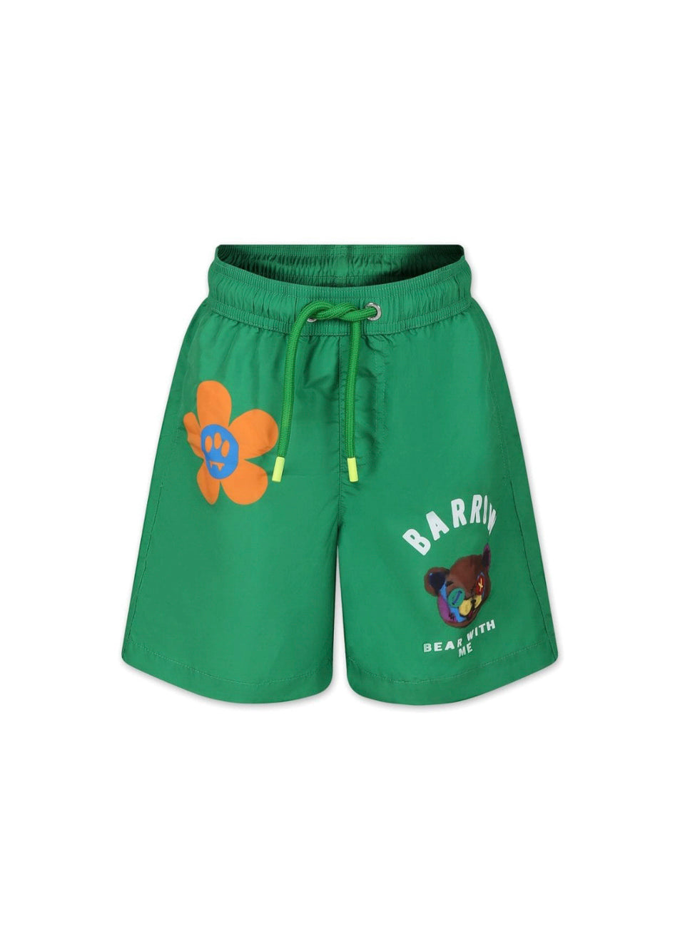 Barrow Kids Costume Boxer Verde con Stampa 