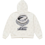 Art Super Money Kids Felpa Bianco con Stelle e Strass per Bambini