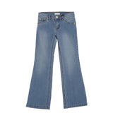 Pinko Kids Jeans Denim Blu a Zampa per Bambine