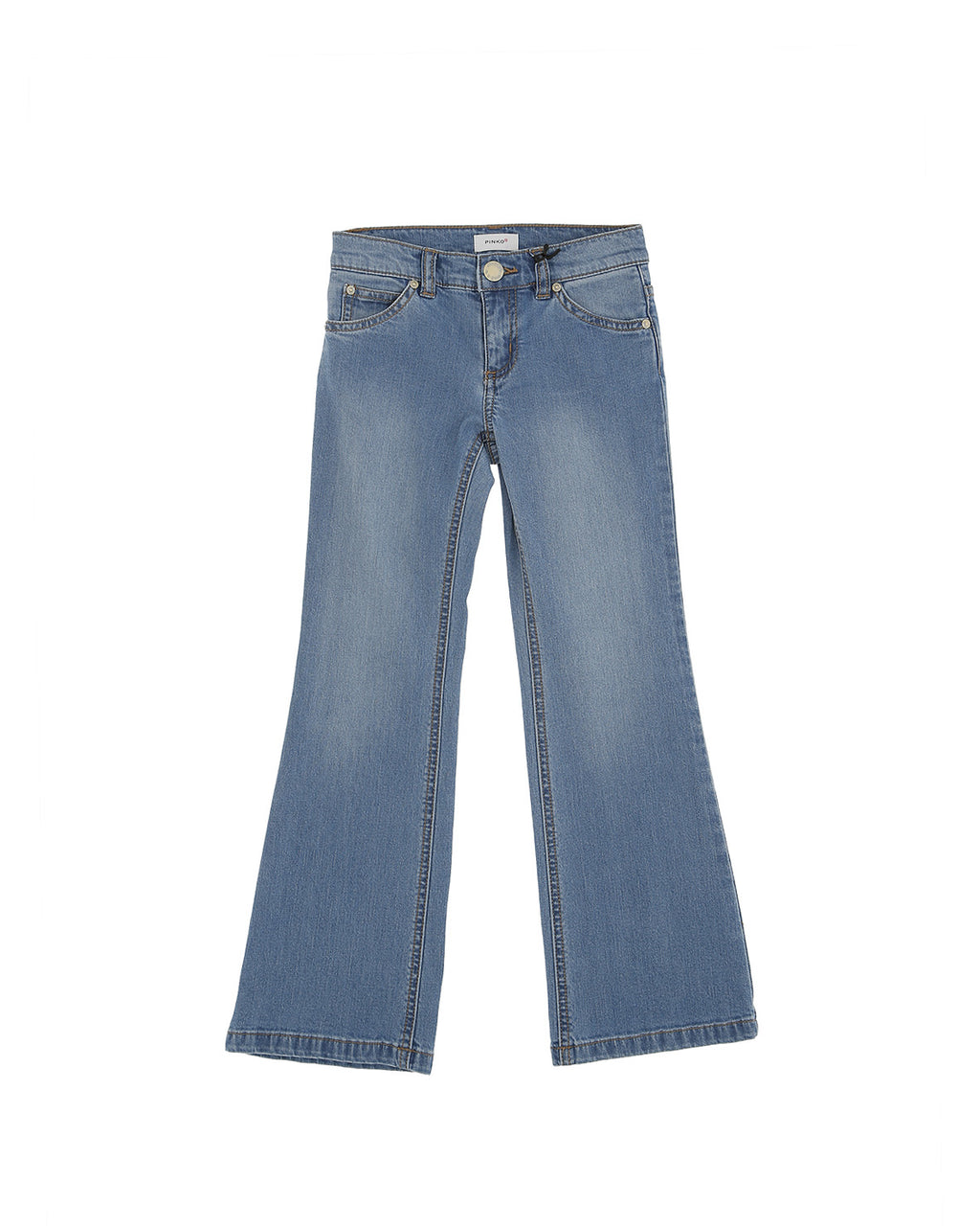 Pinko Kids Jeans Denim Blu a Zampa per Bambine