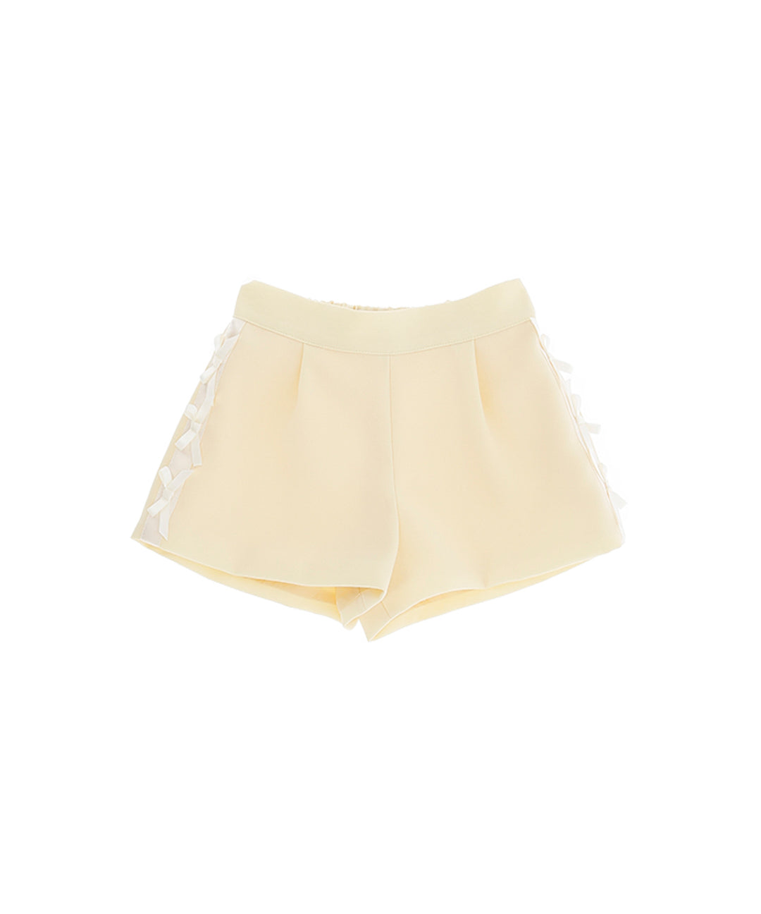 Elisabetta Franchi La Mia Bambina Shorts Limone con Fiocchi per Neonate