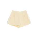 Elisabetta Franchi La Mia Bambina Shorts Limone con Fiocchi per Neonate