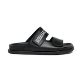 Dsquared2 Kids Sandalo Nero con Chiusura Strappo per Bambini
