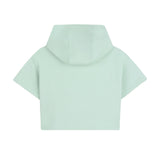 Michael Kors Kids Felpa Verde Acqua con Logo per Bambine