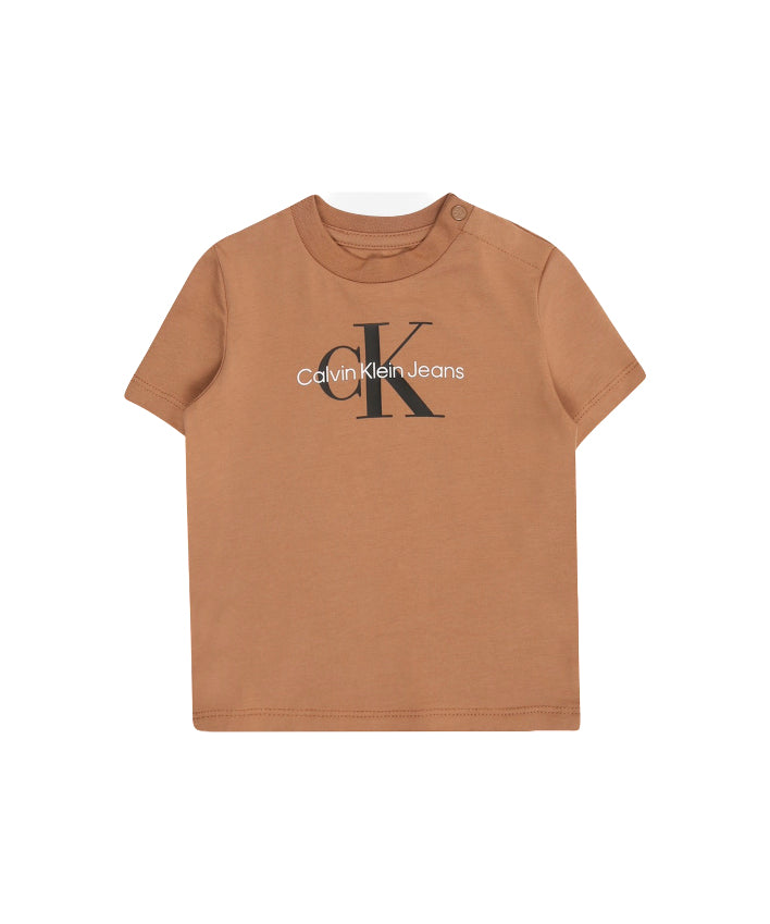 Calvin Klein Kids T-shirt Biscotto con CK per Neonati