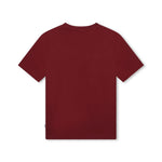 Boss Kids T-shirt Bourdeaux con Stampa per Bambini (retro)