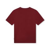 Boss Kids T-shirt Bourdeaux con Stampa per Bambini (retro)