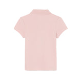 Lacoste Kids Polo Rosa con Collo Smerlato e Ricamo Logo per Bambine