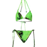 EffeK Costume Bikini Fantasia Verde per Bambine