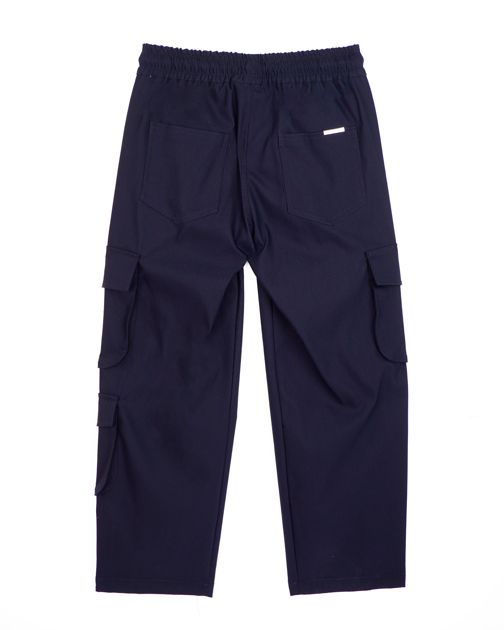 Yes London Kids Pantalone Cargo Blu in Tessuto Tecnico per Bambini