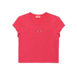 Diesel Kids Fuchsia T-Shirt with Oval D Logo for Girls