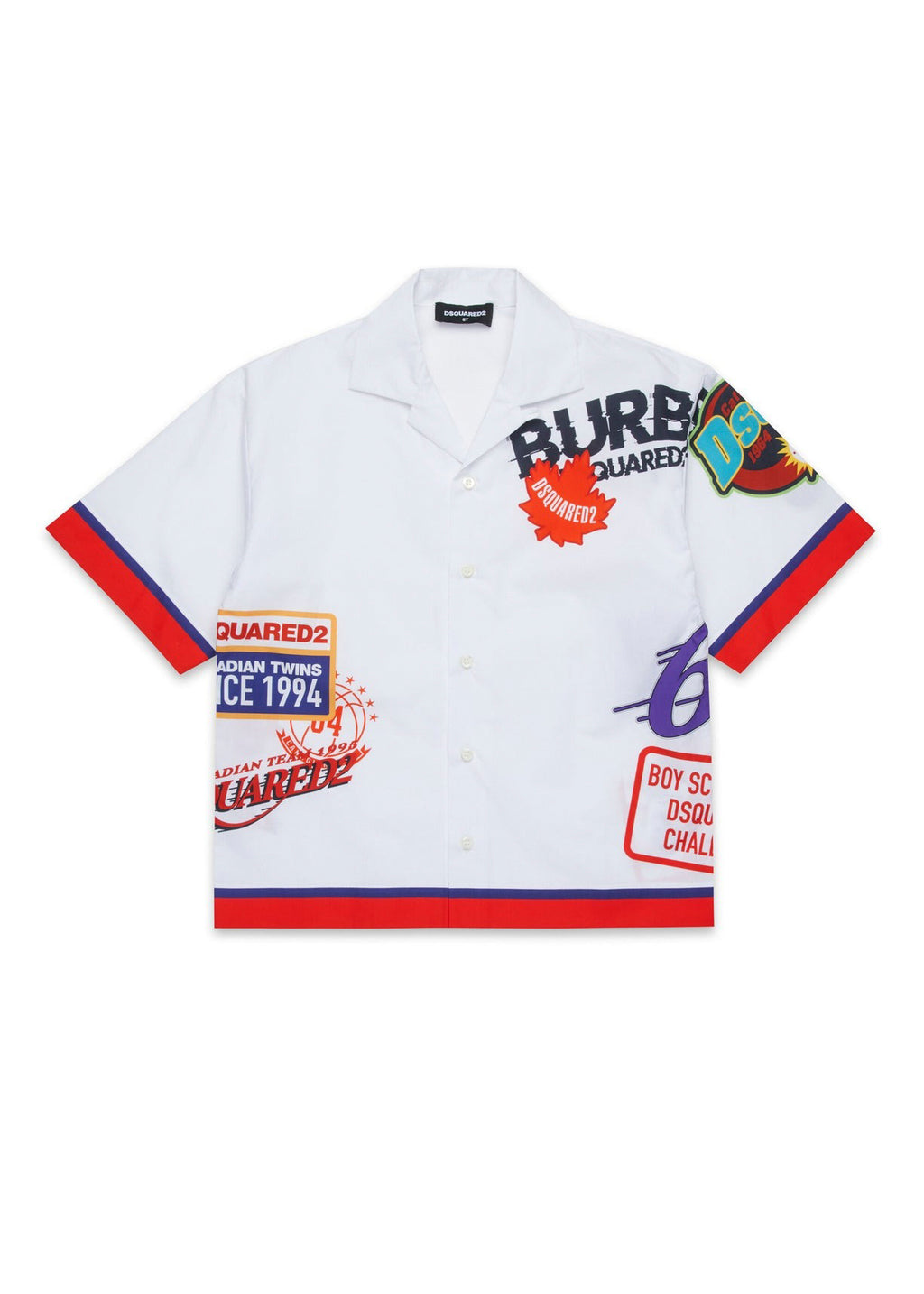 Dsquared2 Kids White Urban Graphic Shirt for Kids