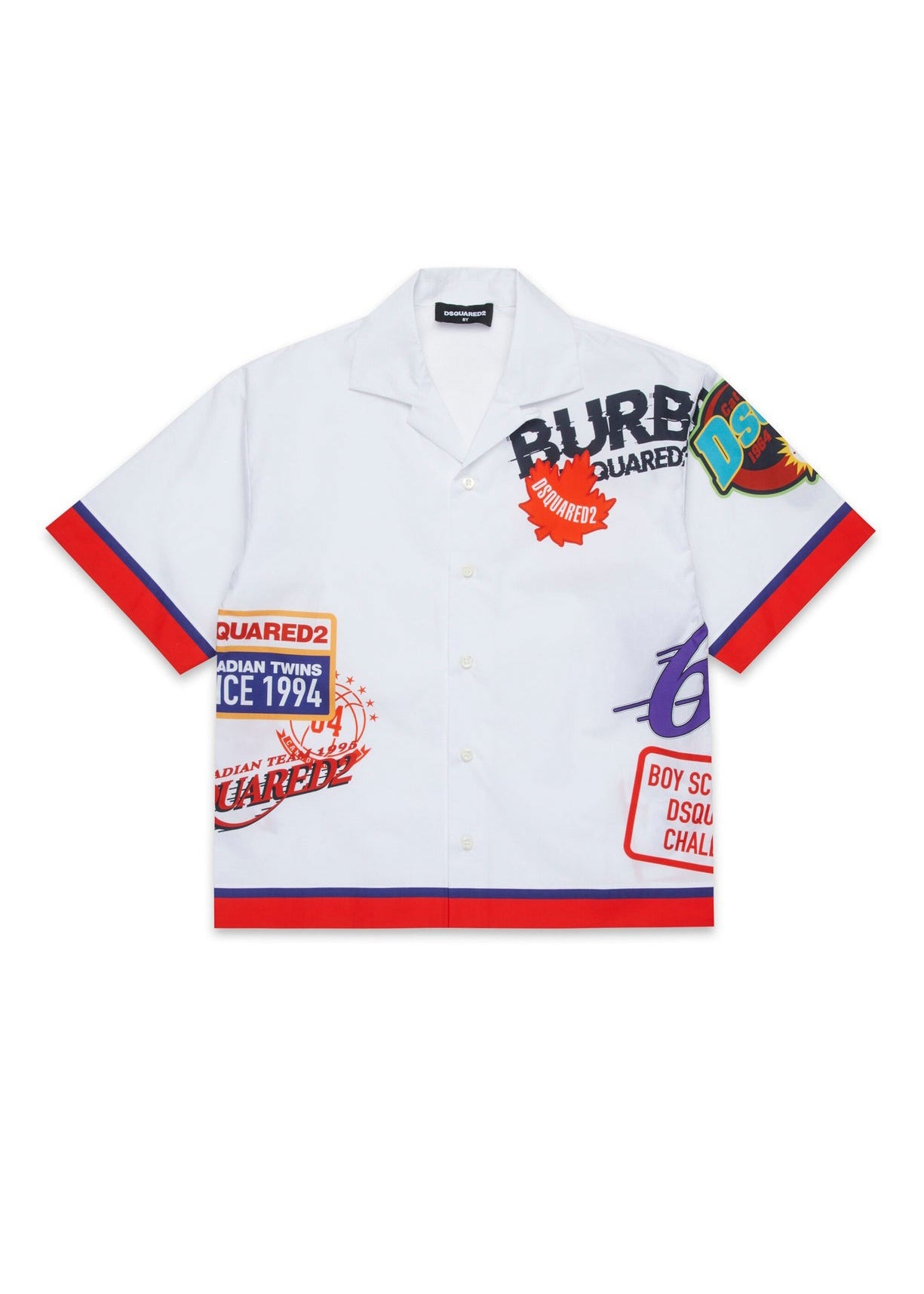 Dsquared2 Kids White Urban Graphic Shirt for Kids