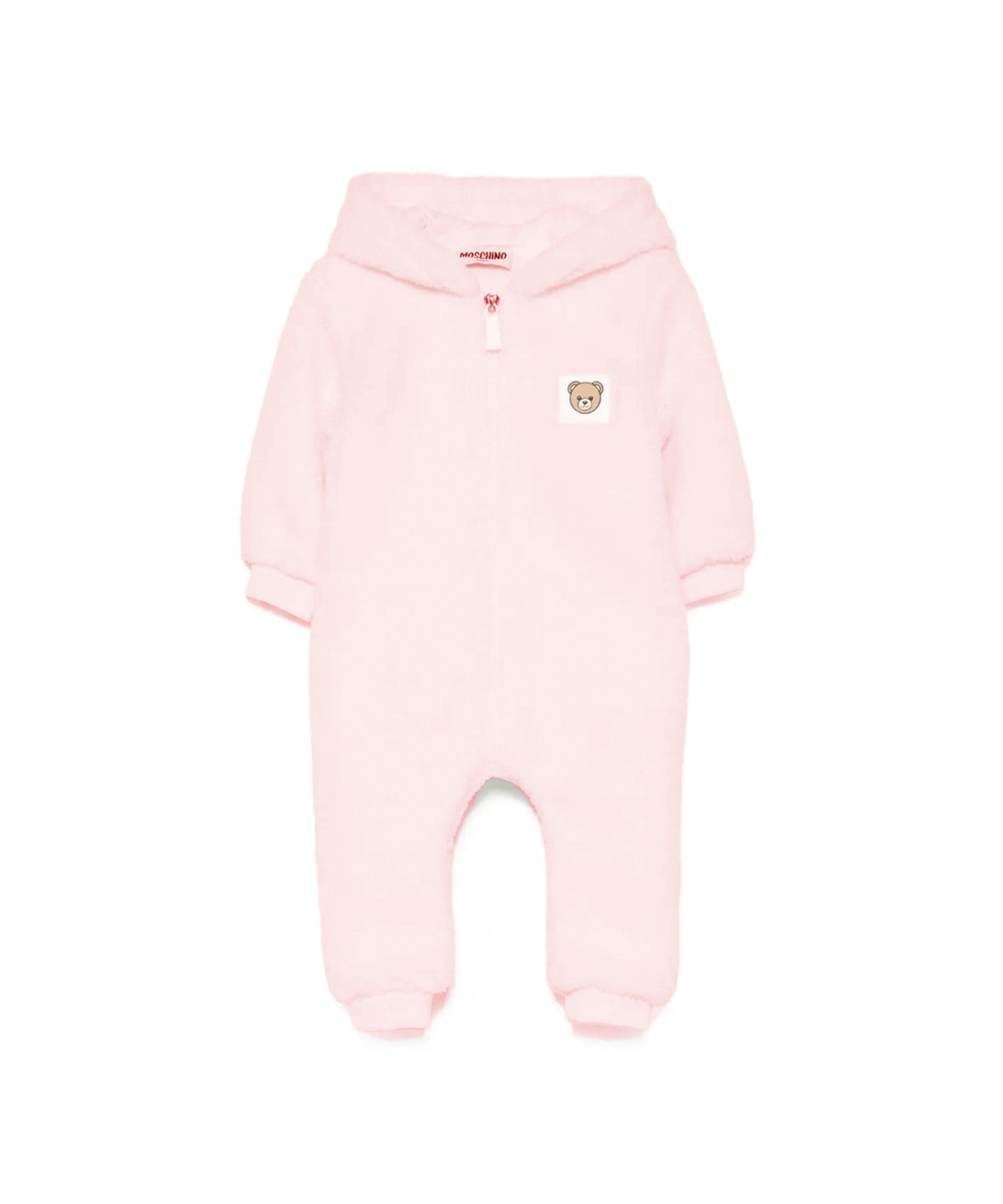 Moschino Kids Tutina Teddy Rosa per Neonate